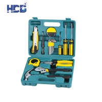 High quality green plastic case hand tool set tool kit box