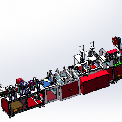 Fully automatic disposable mask making machine