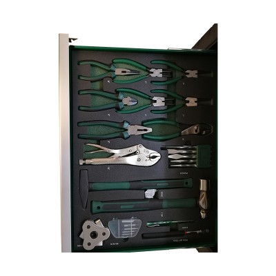 Trolly rolling tools storage combination cabinet with drawers